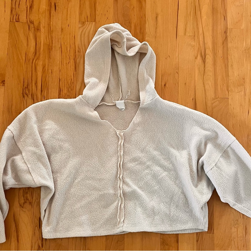 Project Social T Cream Hooded Pullover